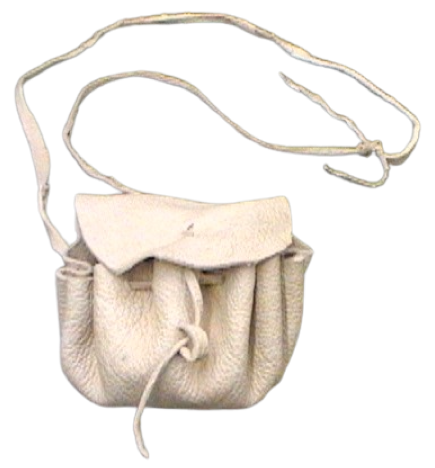 Deer hide possibles bag